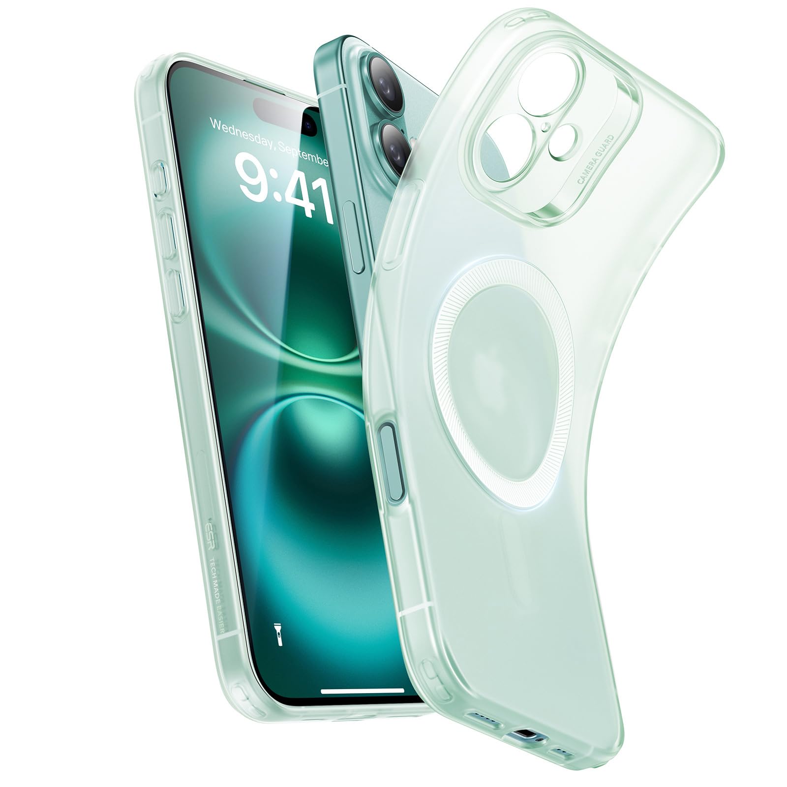 Foto 2 pulgar | Funda De Teléfono Esr Para Iphone 16, Compatible Con Magsafe, Verde - Venta Internacional.