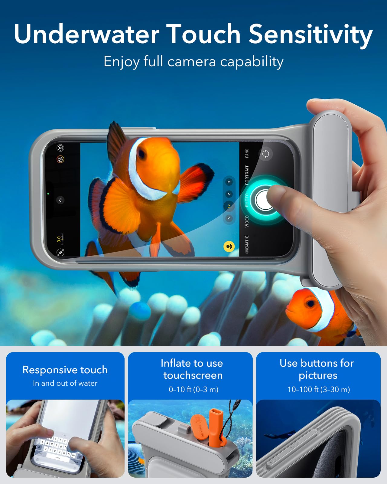 Foto 6 pulgar | Funda Impermeable Esr Para Iphone 15/14/13 Pro, Paquete De 2 - Venta Internacional.