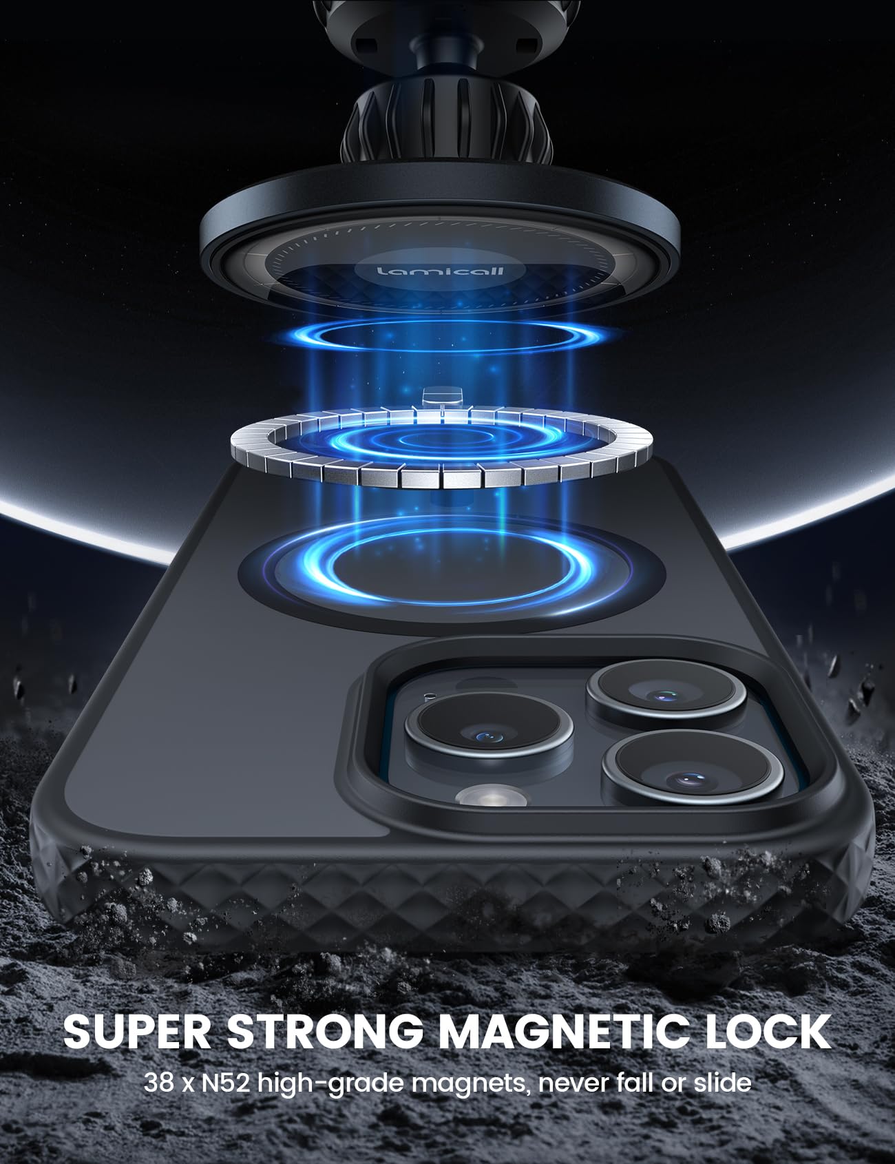 Foto 2 | Funda Magnética Lamicall Para Iphone 16 Pro Max Con Magsafe - Venta Internacional.