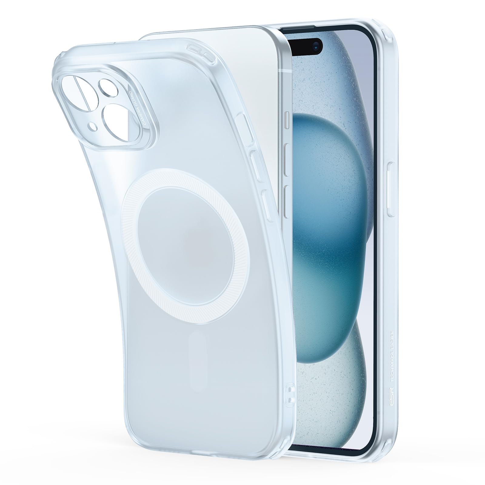Funda De Teléfono Esr Zero Series Para Iphone 15 Plus Con Magsafe Blue - Venta Internacional.