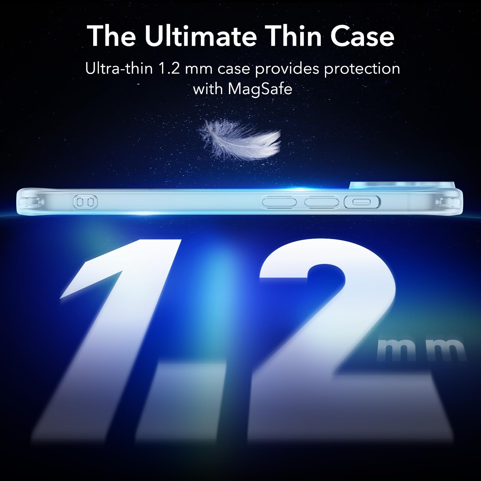 Foto 3 pulgar | Funda De Teléfono Esr Zero Series Para Iphone 15 Plus Con Magsafe Blue - Venta Internacional.
