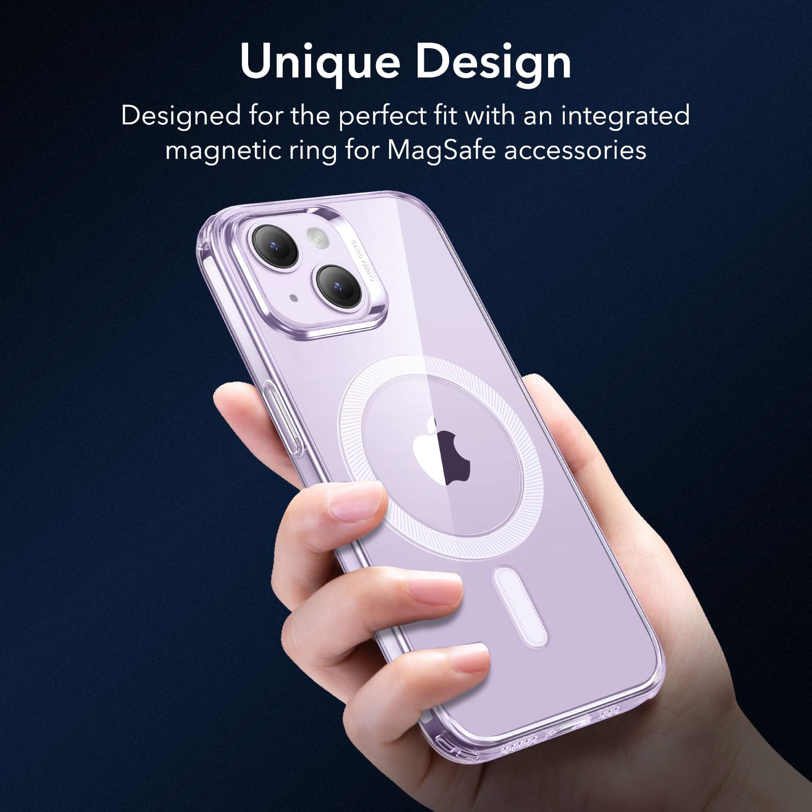 Foto 5 pulgar | Funda De Teléfono Esr Zero Series Para Iphone 14/13 Con Magsafe Clear Purple - Venta Internacional.