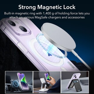 Foto 5 | Funda De Teléfono Esr Zero Series Para Iphone 14/13 Con Magsafe Clear Purple - Venta Internacional.