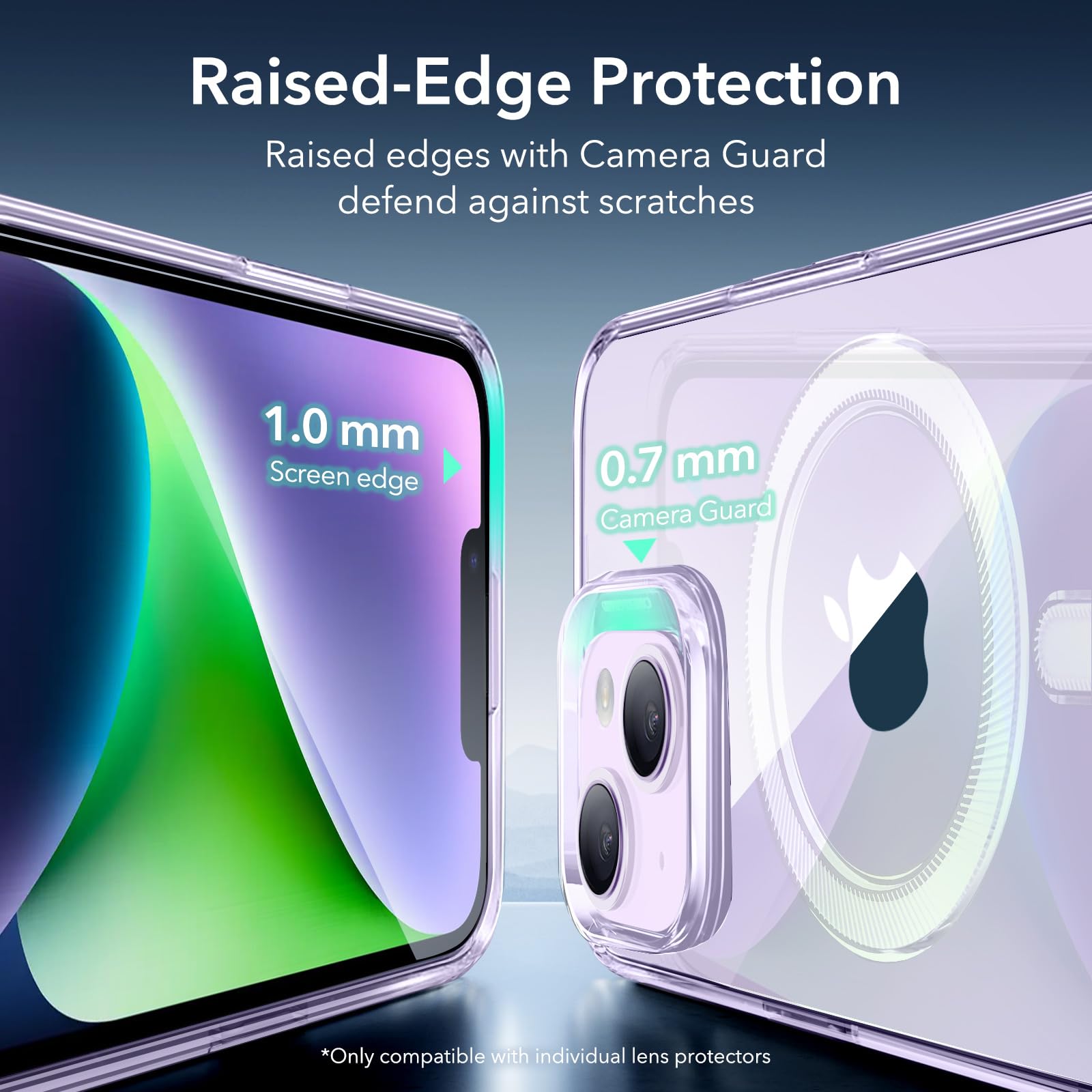 Foto 8 pulgar | Funda De Teléfono Esr Zero Series Para Iphone 14/13 Con Magsafe Clear Purple - Venta Internacional.