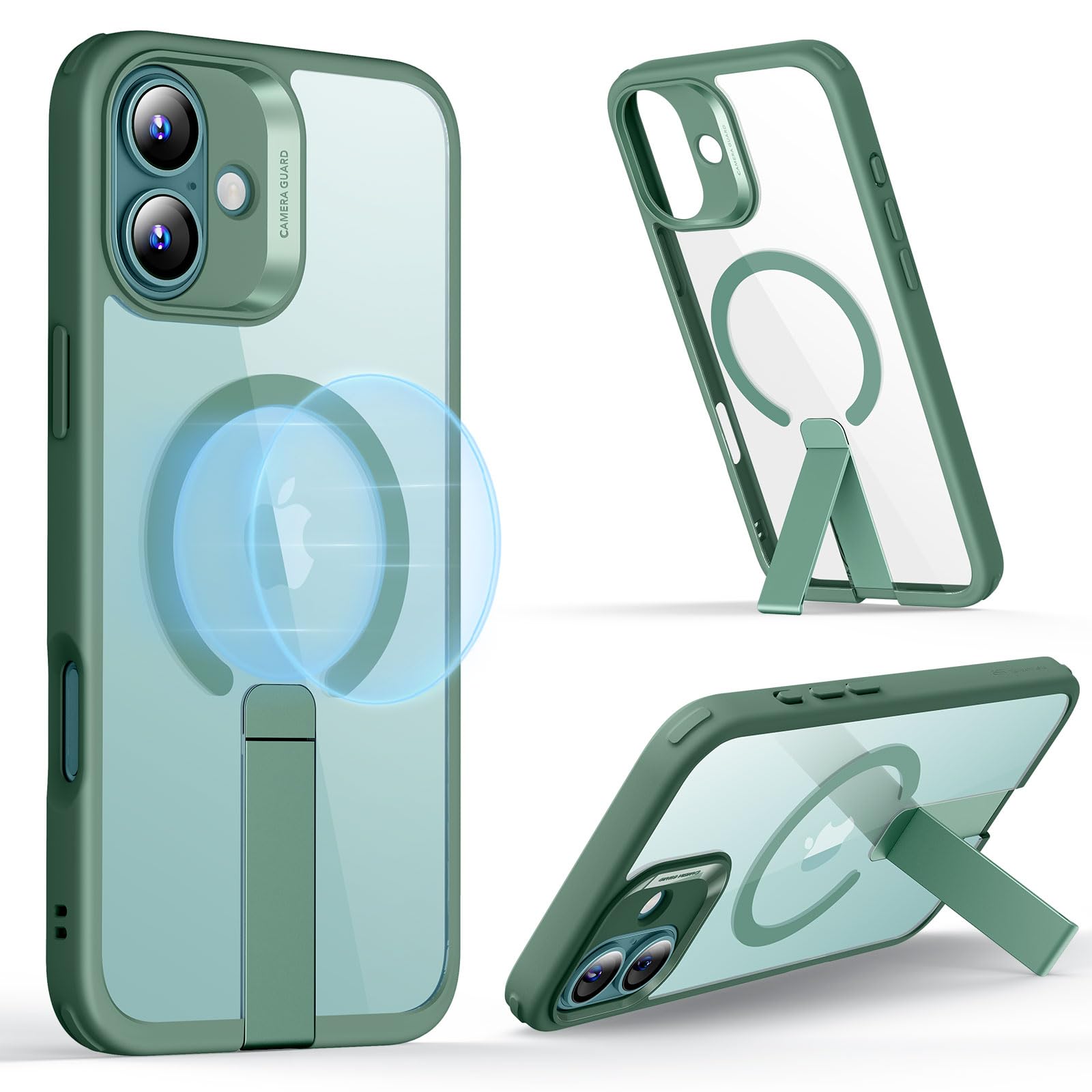 Foto 1 | Funda Esr Para Iphone 16 Con Soporte Magsafe, Color Verde Transparente - Venta Internacional.