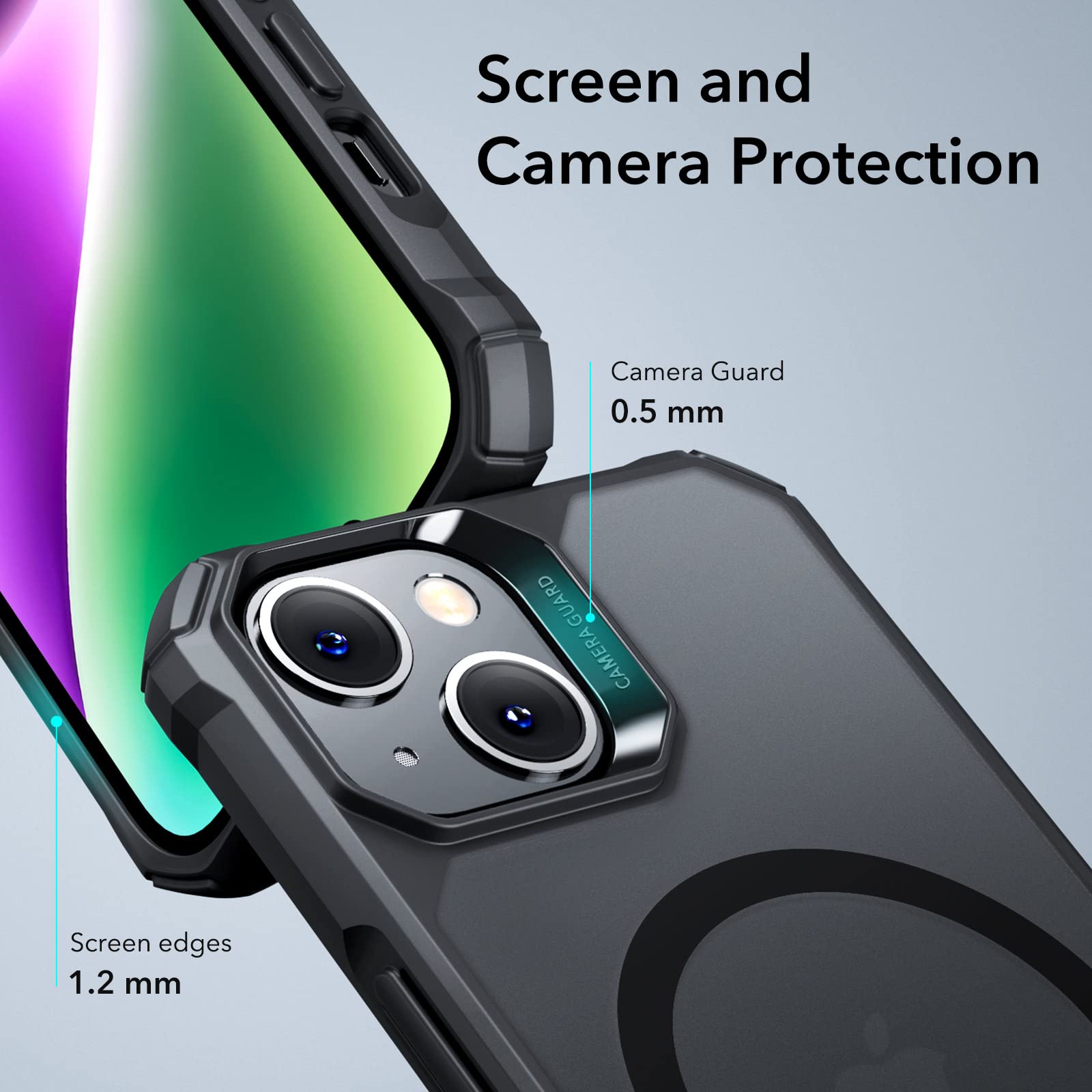 Foto 7 | Funda Magnética Esr Air Armor Para Iphone 14/13 Negra - Venta Internacional.