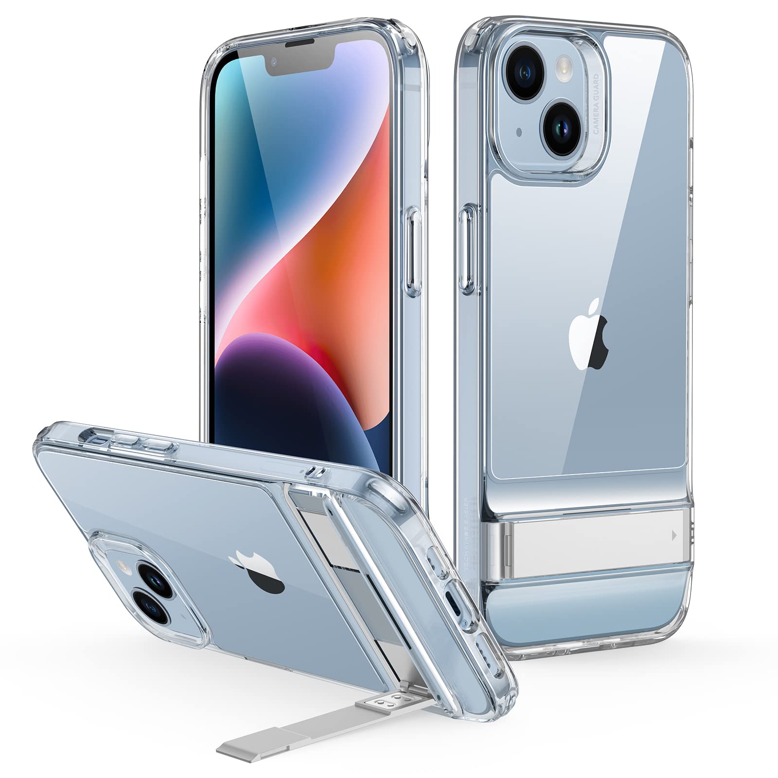 Funda De Teléfono Esr Metal Kickstand Para Iphone 14/13 Con 3 Modos De Soporte - Venta Internacional.