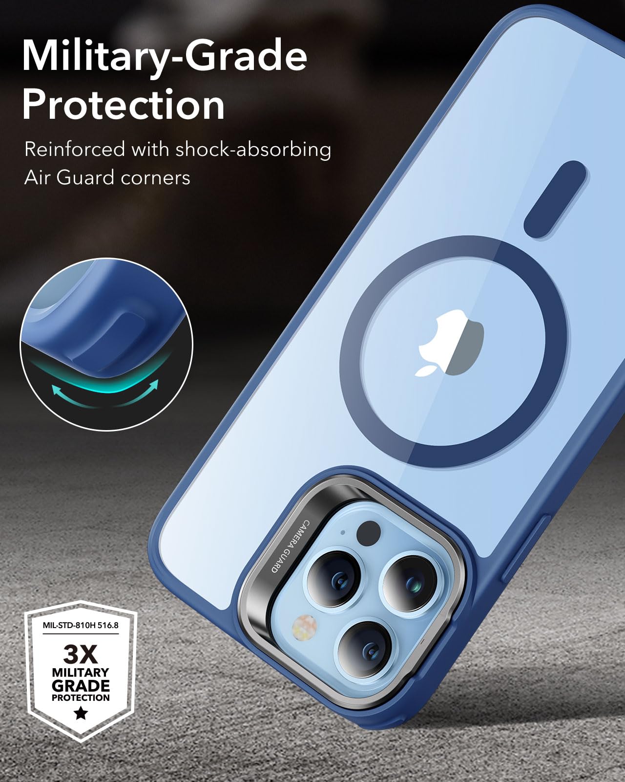 Foto 7 pulgar | Funda De Teléfono Esr Para Iphone 13 Pro Max Con Magsafe Clear Blue - Venta Internacional.