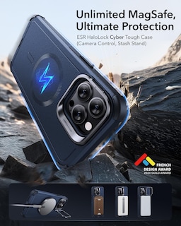 Foto 2 | Funda De Teléfono Esr Para Iphone 13 Pro Con Soporte De 23 Pies, Color Azul - Venta Internacional.