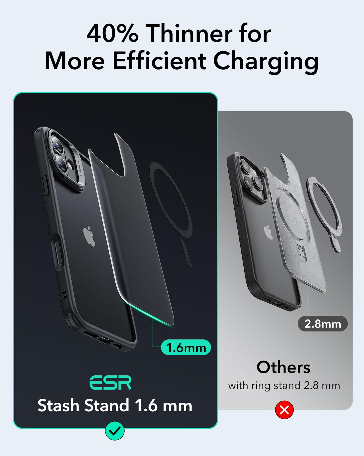 Foto 7 pulgar | Funda De Teléfono Esr Para Iphone 16 Plus Con Magsafe Frosted Black - Venta Internacional.