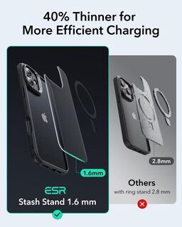 Foto 6 | Funda De Teléfono Esr Para Iphone 16 Plus Con Magsafe Frosted Black - Venta Internacional.