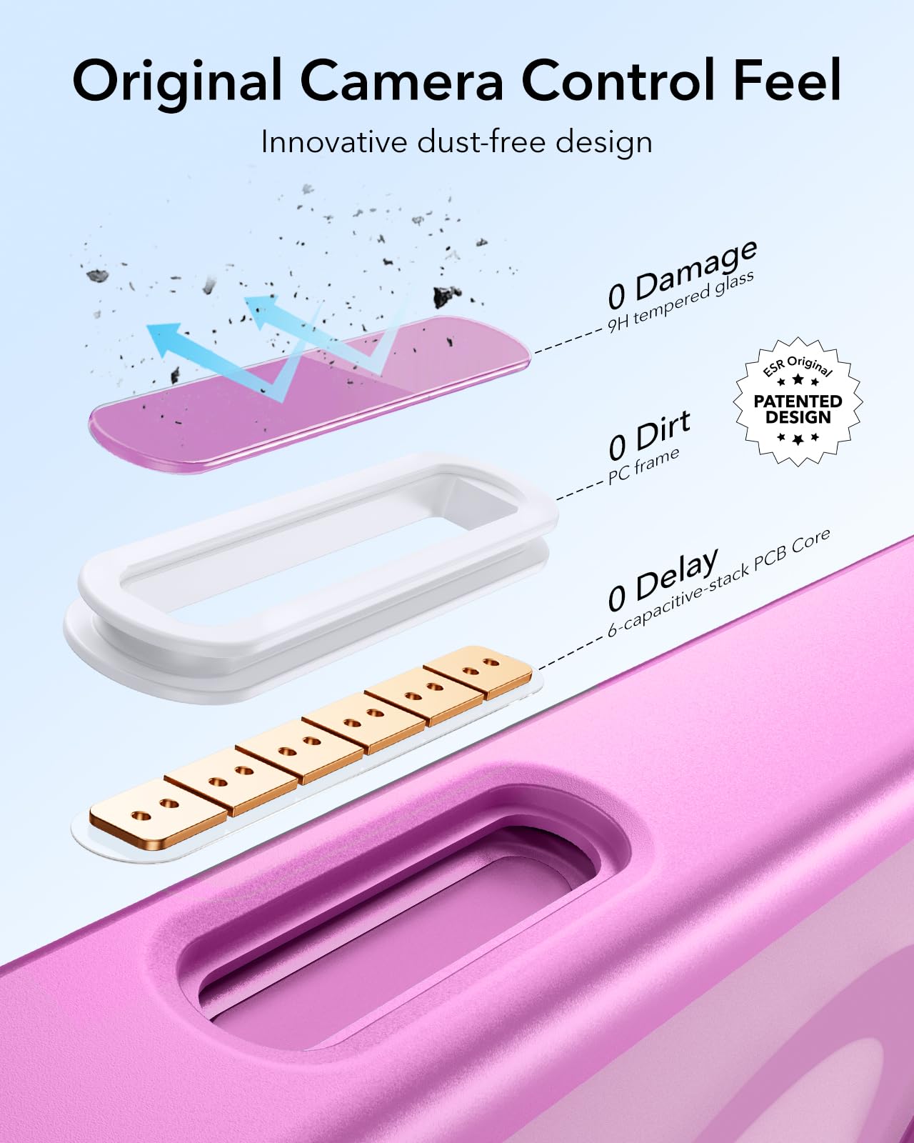 Foto 4 | Funda Esr Para Iphone 16 Con Control De Cámara Magsafe, Color Rosa - Venta Internacional.