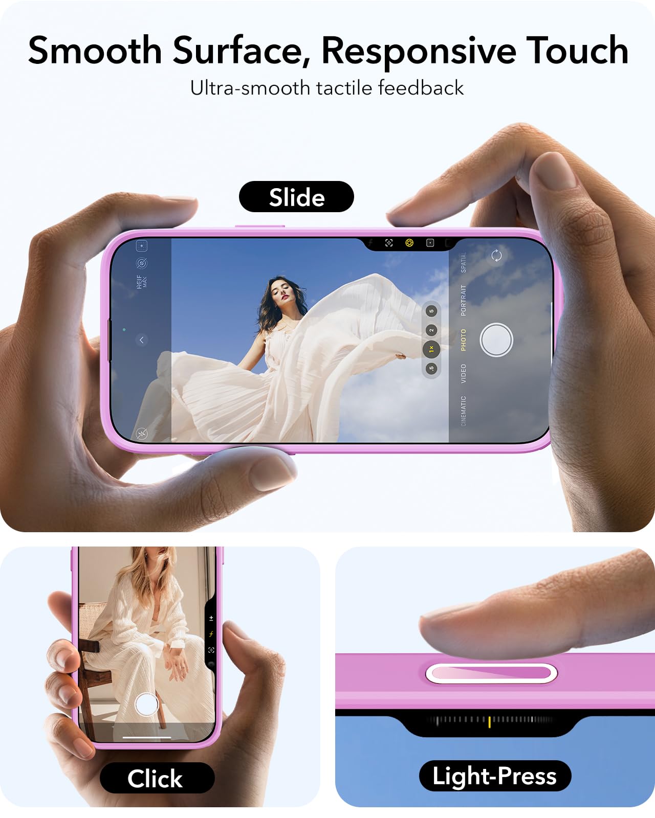 Foto 5 | Funda Esr Para Iphone 16 Con Control De Cámara Magsafe, Color Rosa - Venta Internacional.