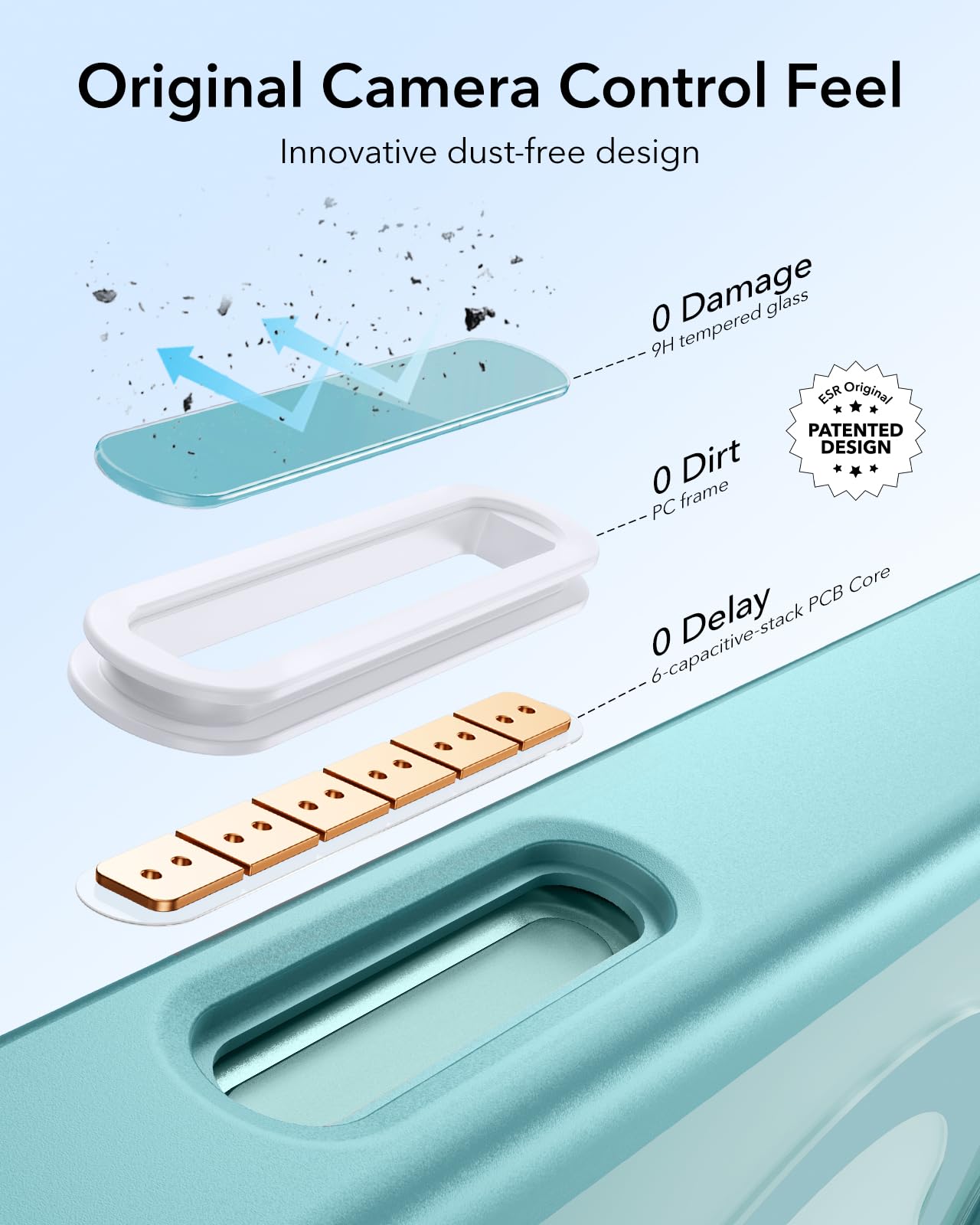 Foto 5 pulgar | Funda De Teléfono Esr Para Iphone 16 Plus Con Control De Cámara Magsafe - Venta Internacional.
