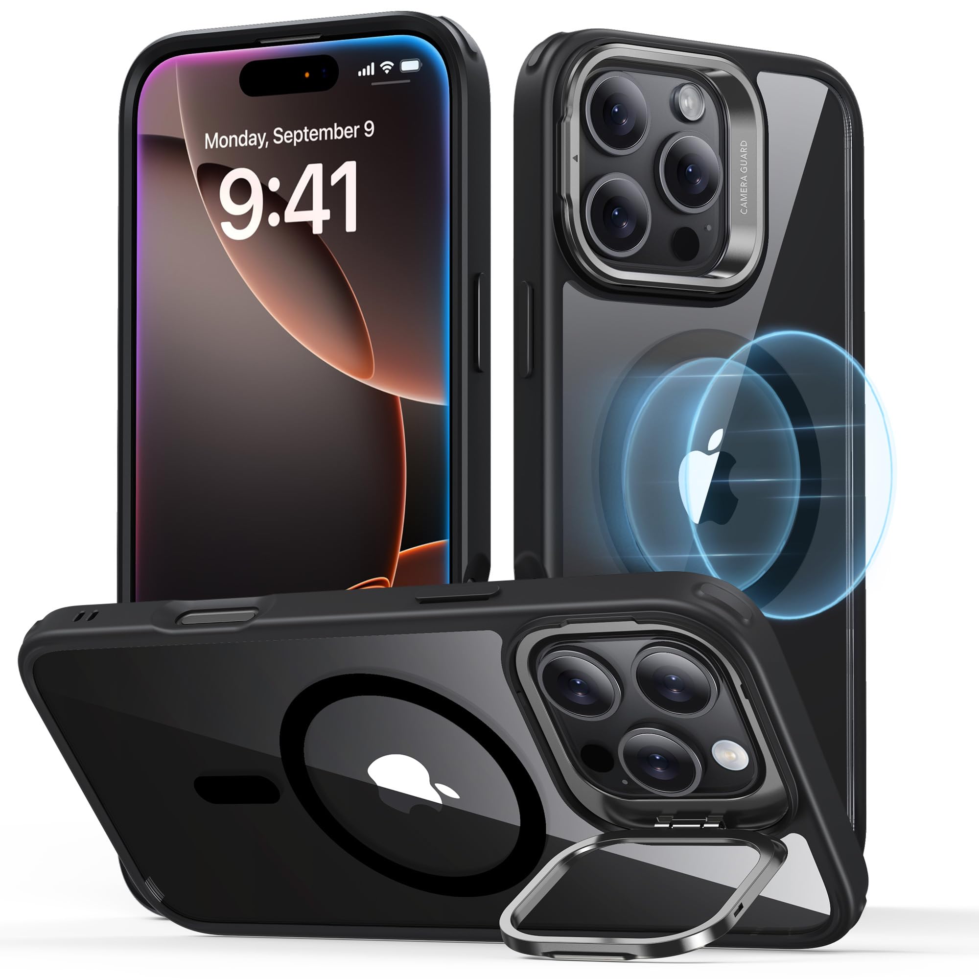 Foto 2 pulgar | Funda Esr Para Iphone 16 Pro Max Con Magsafe Clear Black - Venta Internacional.