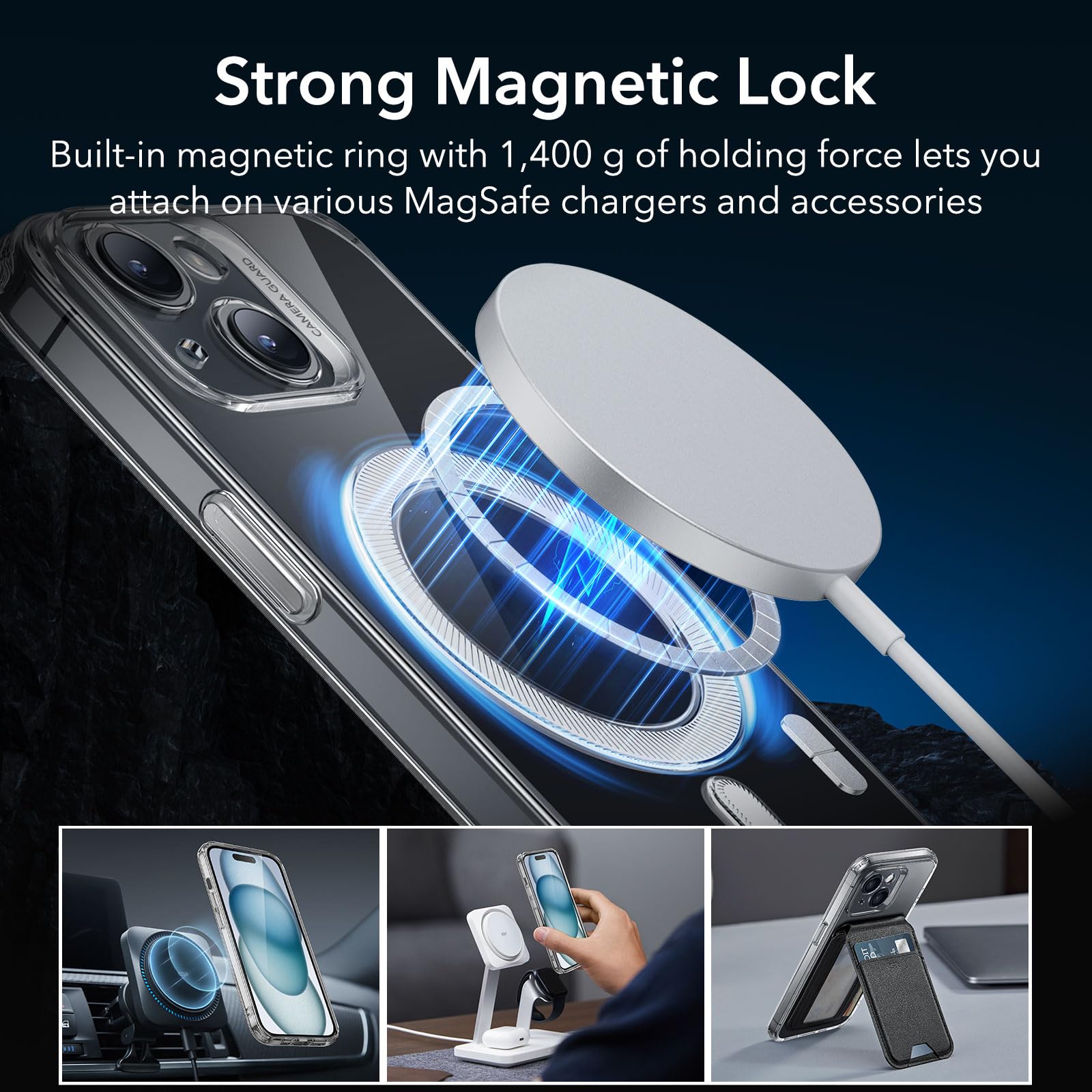 Foto 4 | Funda De Teléfono Esr Zero Series Para Iphone 15 Plus, Transparente - Venta Internacional.