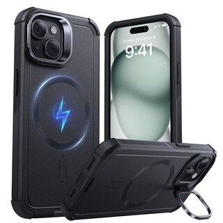 Foto 1 | Funda De Teléfono Esr Cyber Series Con Soporte Para Iphone 15 Negra - Venta Internacional.