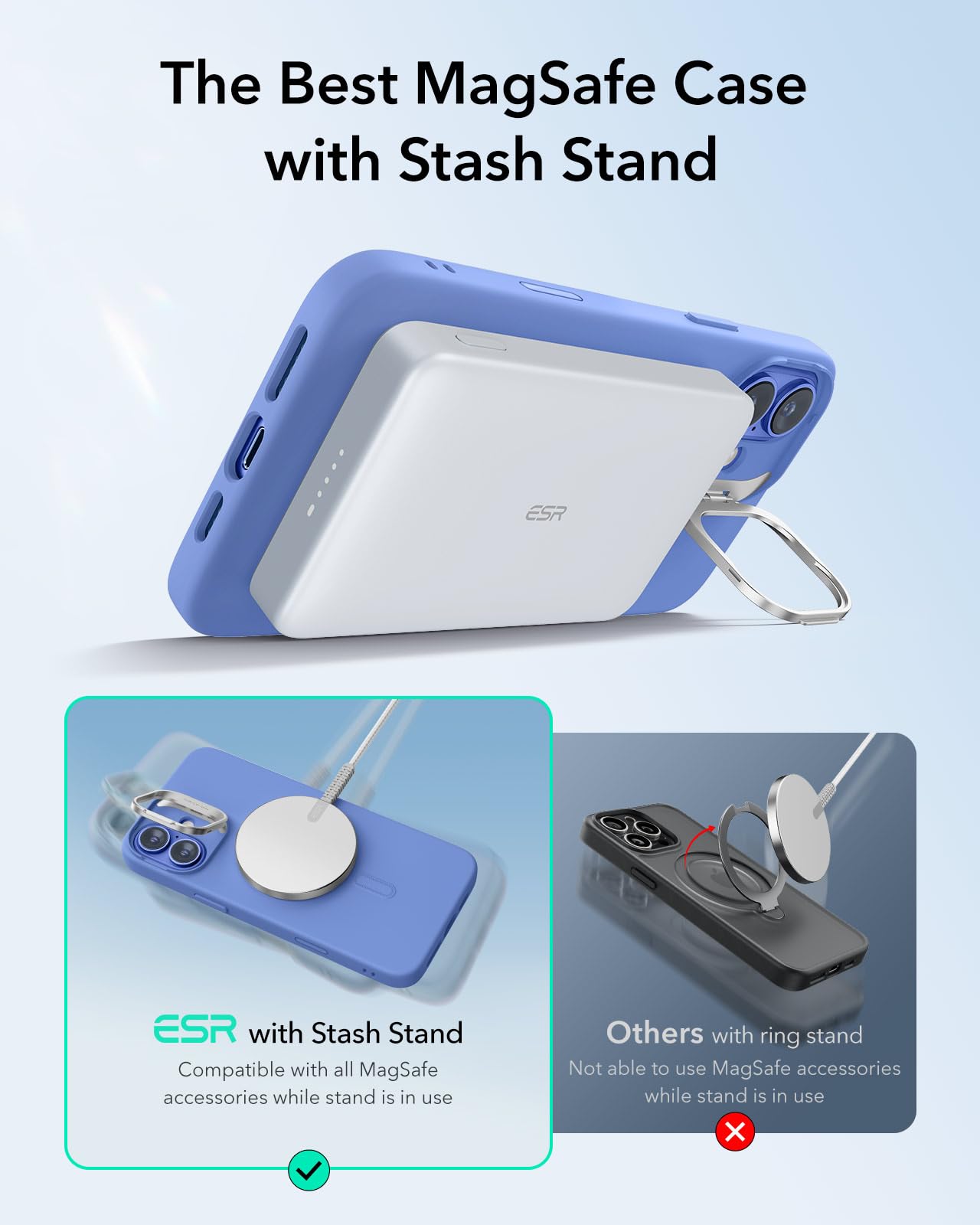 Foto 4 pulgar | Funda De Teléfono Esr Para Iphone 16 Con Botón De Control De Cámara, Color Ultramar - Venta Internacional.