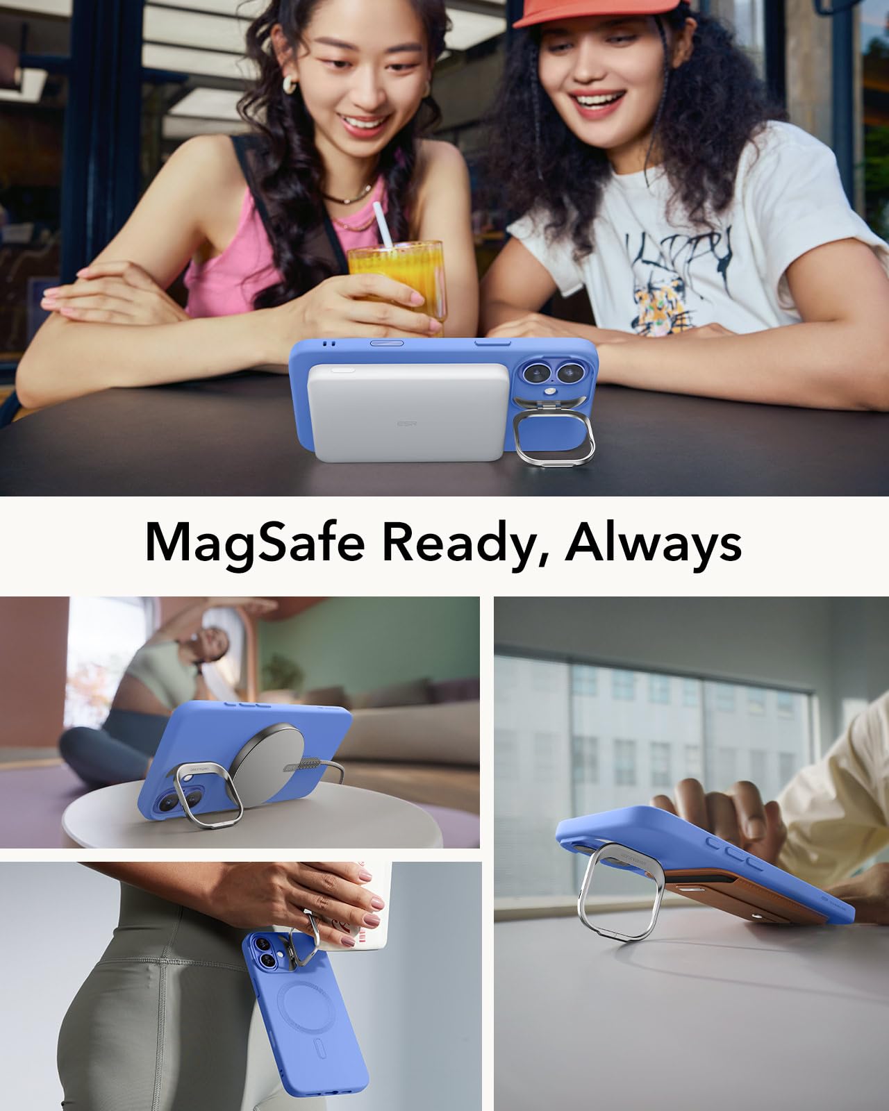 Foto 5 pulgar | Funda De Teléfono Esr Para Iphone 16 Con Botón De Control De Cámara, Color Ultramar - Venta Internacional.