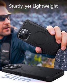 Foto 7 | Funda De Teléfono Esr Cyber Series Con Soporte Para Iphone 14/13 Negra - Venta Internacional.
