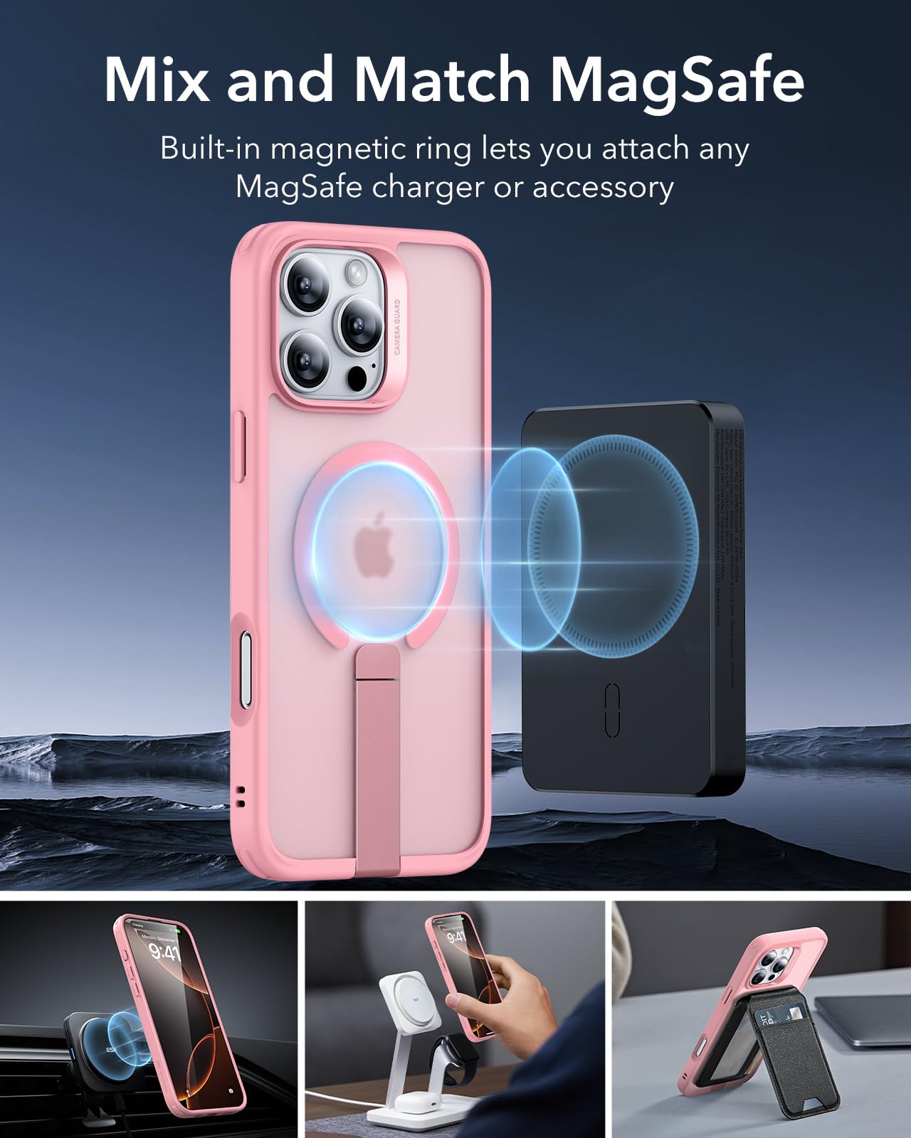 Foto 5 | Funda Esr Boost Series Con Soporte Para Iphone 16 Pro Max - Venta Internacional.