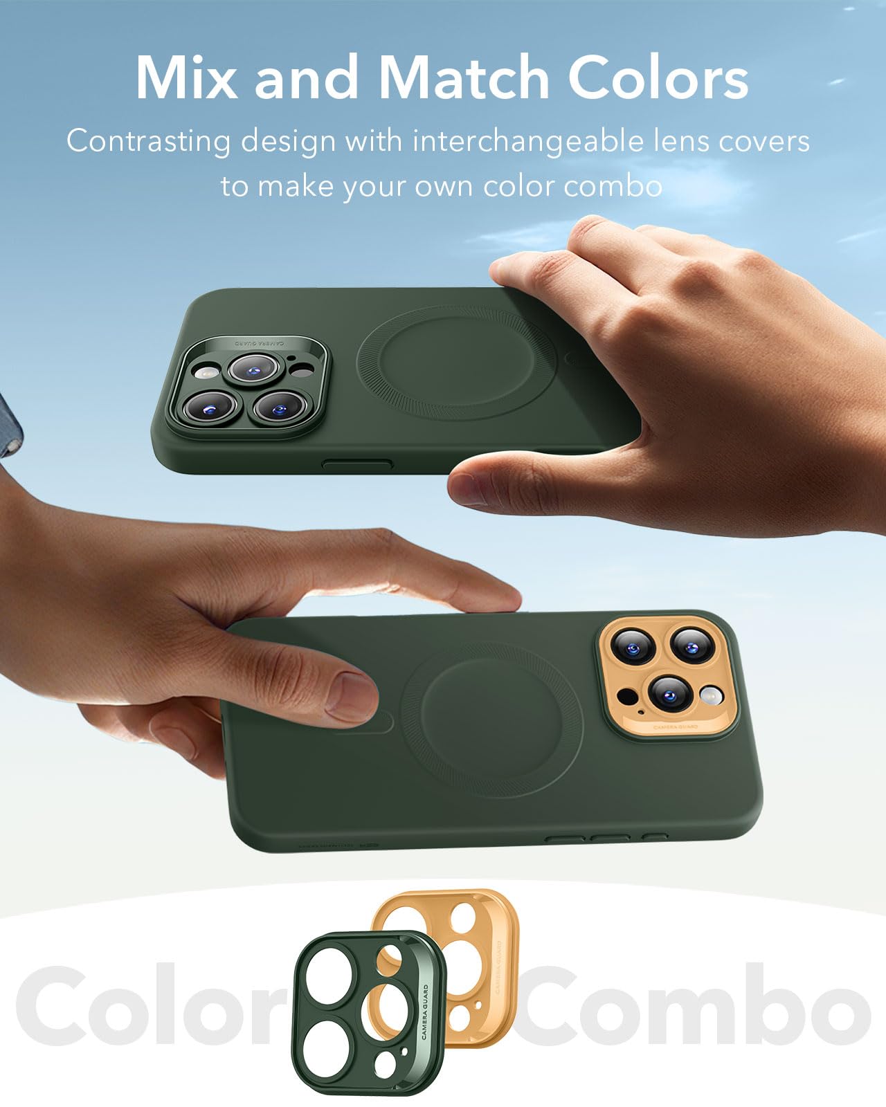Foto 6 | Funda De Teléfono Esr Para Iphone 16 Pro Max Con Magsafe Green - Venta Internacional.