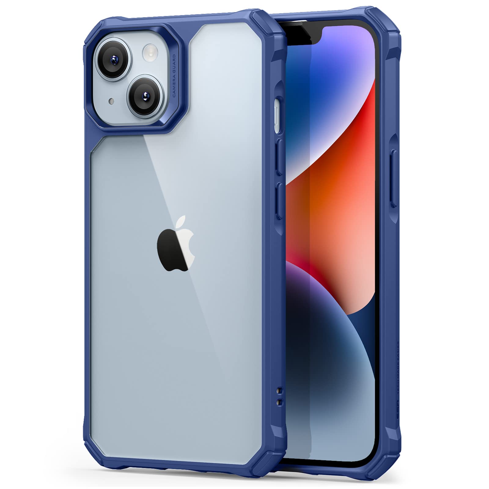 Foto 1 | Funda Esr Para Iphone 14/iphone 13 De Grado Militar, Azul Transparente - Venta Internacional.
