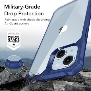 Foto 3 | Funda Esr Para Iphone 14/iphone 13 De Grado Militar, Azul Transparente - Venta Internacional.