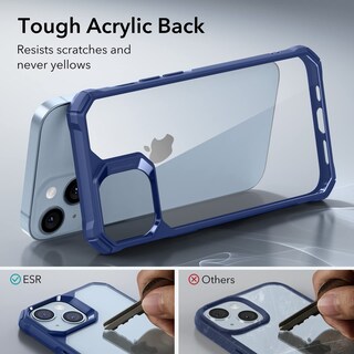 Foto 5 | Funda Esr Para Iphone 14/iphone 13 De Grado Militar, Azul Transparente - Venta Internacional.