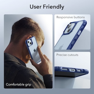 Foto 7 | Funda Esr Para Iphone 14/iphone 13 De Grado Militar, Azul Transparente - Venta Internacional.
