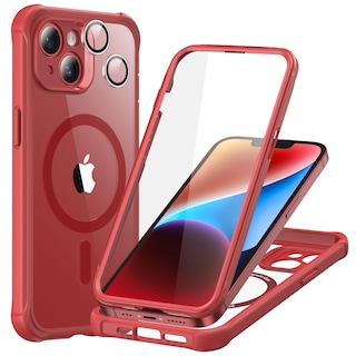 Foto 1 | Funda De Teléfono Esr Para Iphone 14 Con Vidrio Templado Rojo Transparente - Venta Internacional.