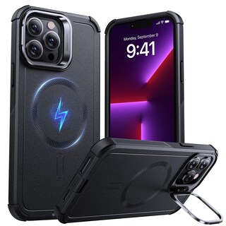 Foto 1 | Funda De Teléfono Esr Cyber Series Con Soporte Para Iphone 13 Pro Max, Color Negro - Venta Internacional.