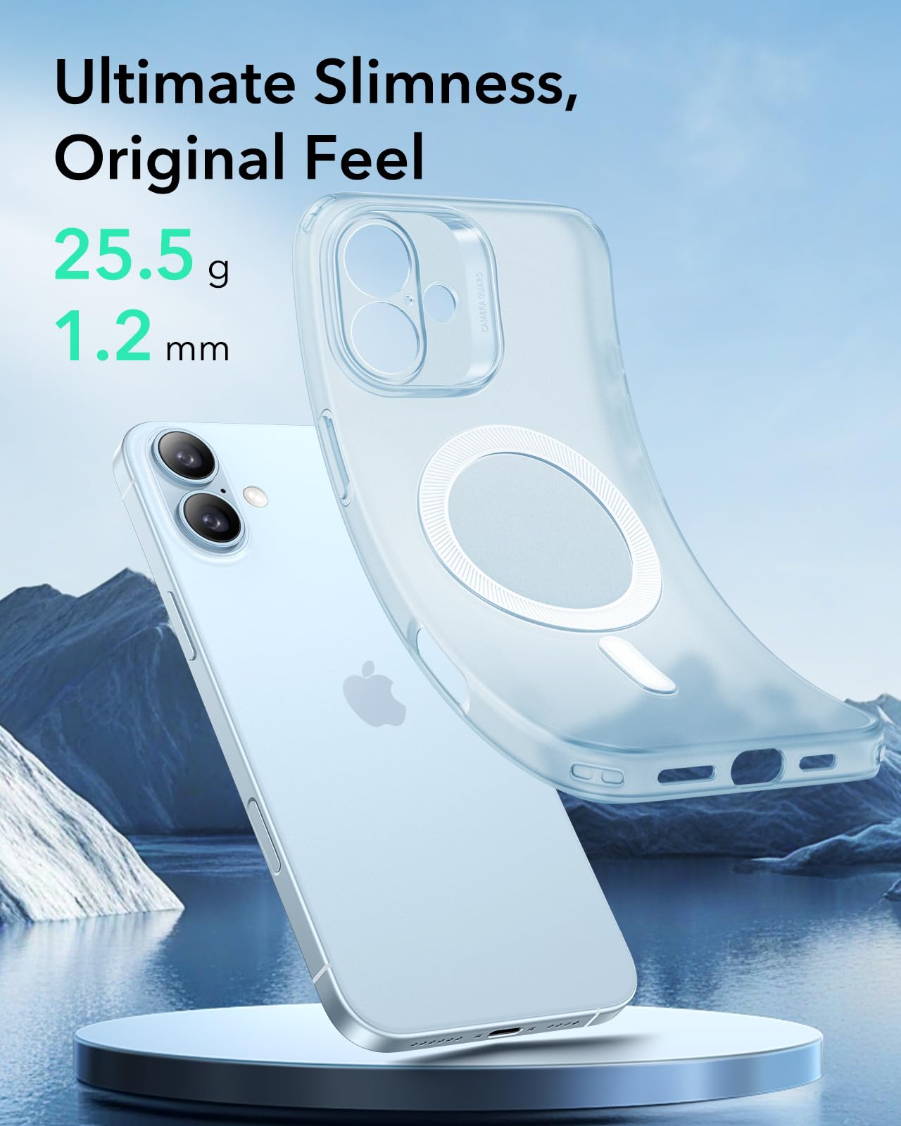 Foto 4 pulgar | Funda De Teléfono Esr Para Iphone 16, Compatible Con Magsafe, Frosted Bl - Venta Internacional.