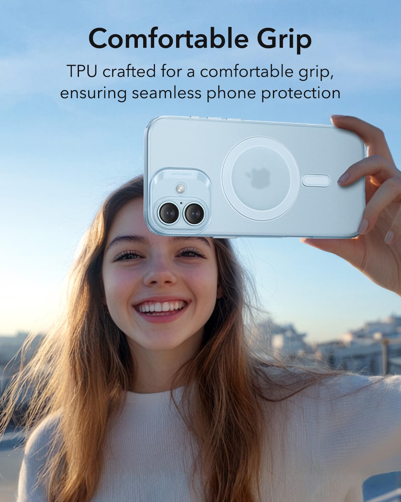 Foto 5 pulgar | Funda De Teléfono Esr Para Iphone 16, Compatible Con Magsafe, Frosted Bl - Venta Internacional.