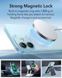 Foto 5 | Funda De Teléfono Esr Para Iphone 16, Compatible Con Magsafe, Frosted Bl - Venta Internacional.