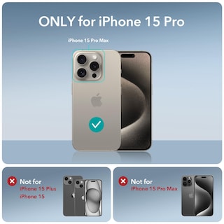 Foto 2 | Funda De Teléfono Esr Air Armor Series Para Iphone 15 Pro - Gris Transparente - Venta Internacional.
