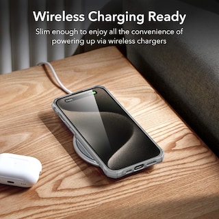Foto 6 | Funda De Teléfono Esr Air Armor Series Para Iphone 15 Pro - Gris Transparente - Venta Internacional.