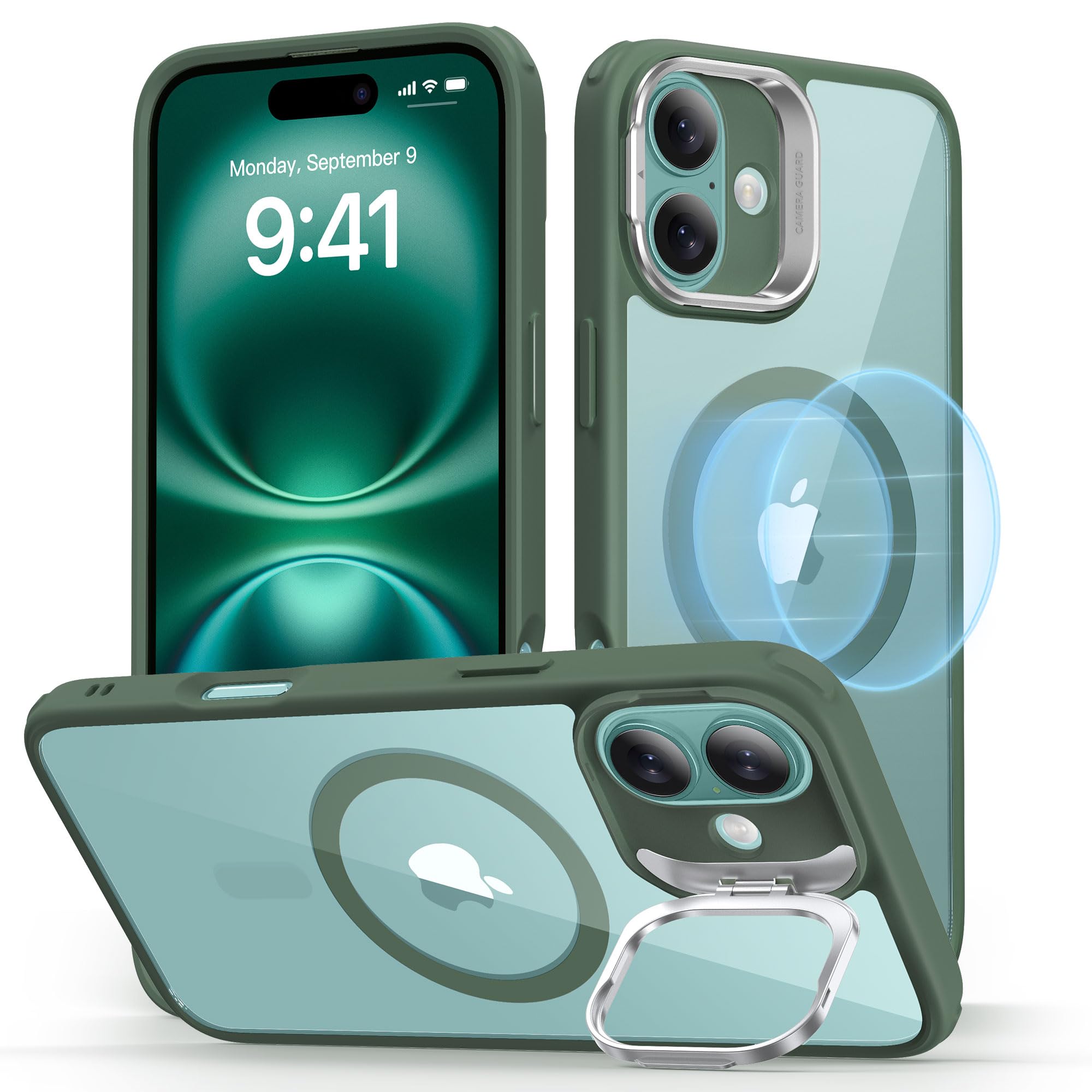 Foto 2 pulgar | Funda De Teléfono Esr Para Iphone 16 Plus Con Magsafe Clear Green - Venta Internacional.