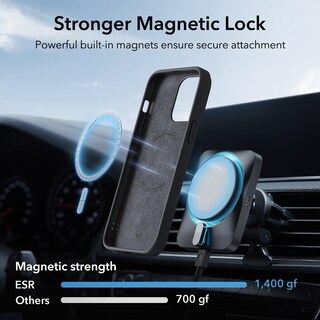 Foto 3 | Funda Esr Para Iphone 15 Plus Con Magsafe, Silicona, Negra - Venta Internacional.