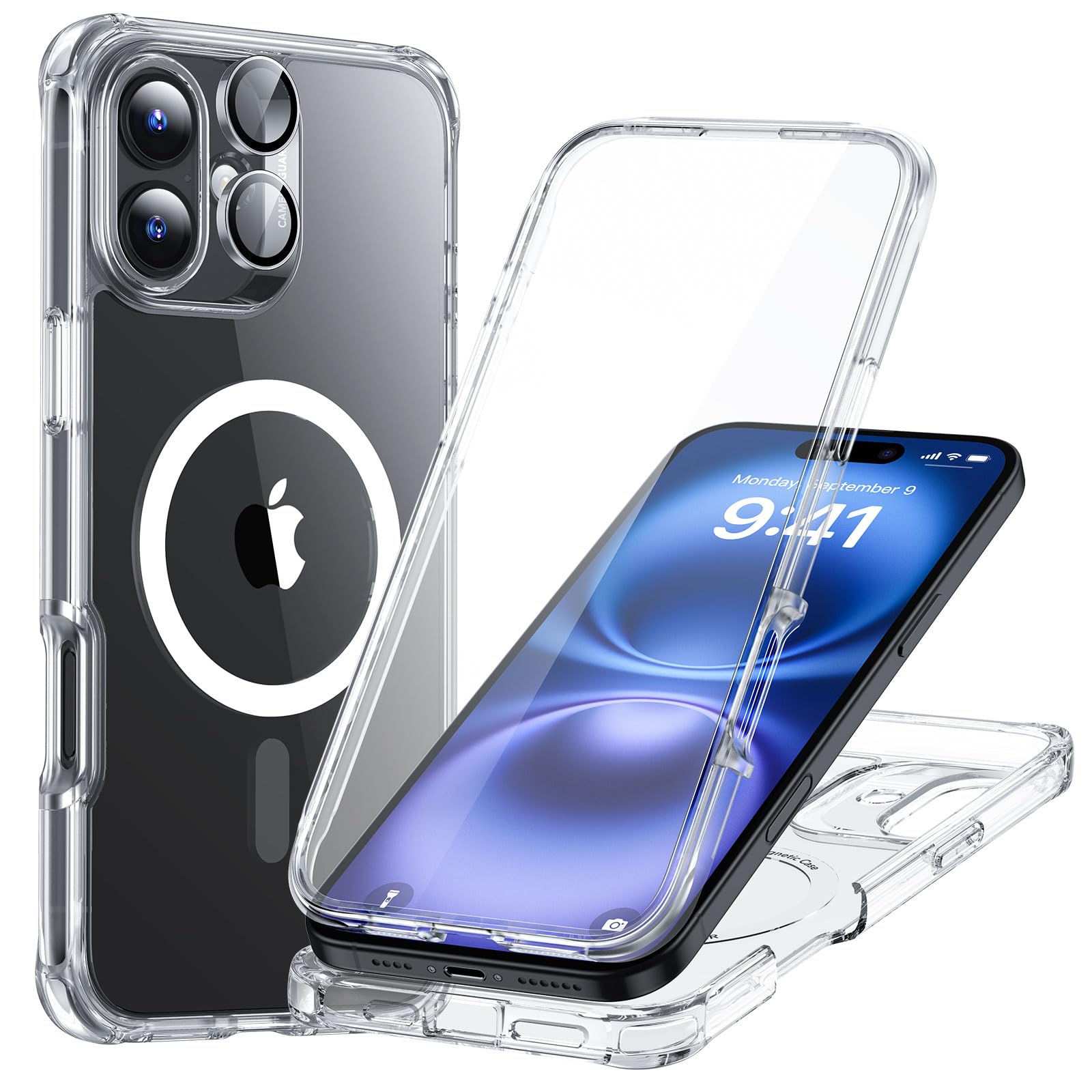 Foto 2 pulgar | Funda De Teléfono Esr Para Iphone 16 Con Magsafe, Transparente De Cuerpo Completo - Venta Internacional.