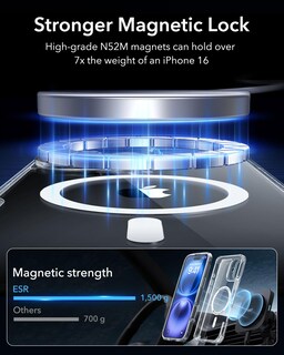 Foto 5 | Funda De Teléfono Esr Para Iphone 16 Con Magsafe, Transparente De Cuerpo Completo - Venta Internacional.