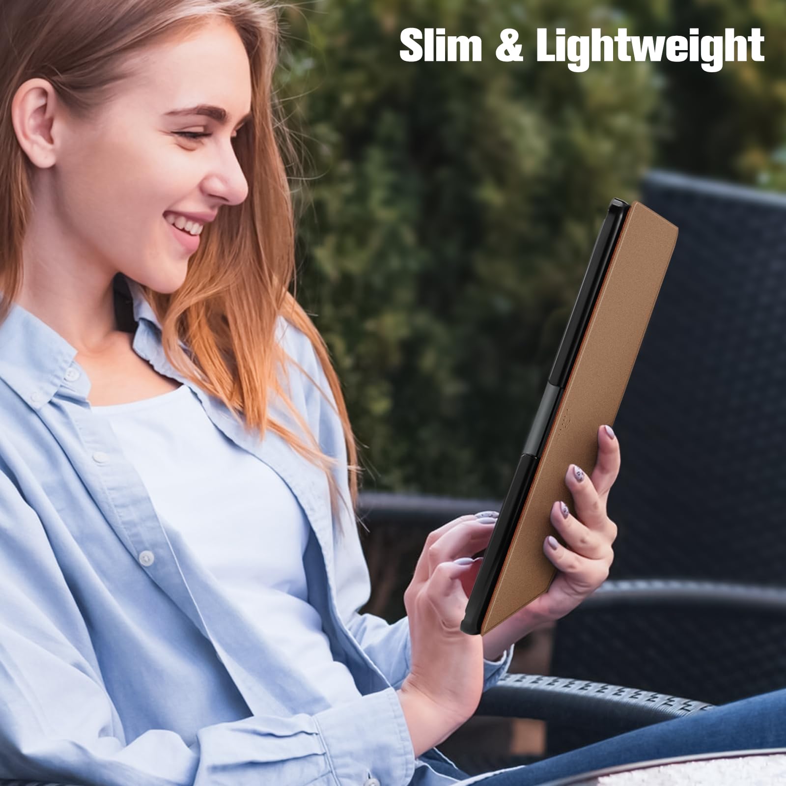 Foto 6 | Funda Fintie Slim Para Kindle Scribe 10.2 Con Soporte Para Bolígrafos, Color Marrón - Venta Internacional.