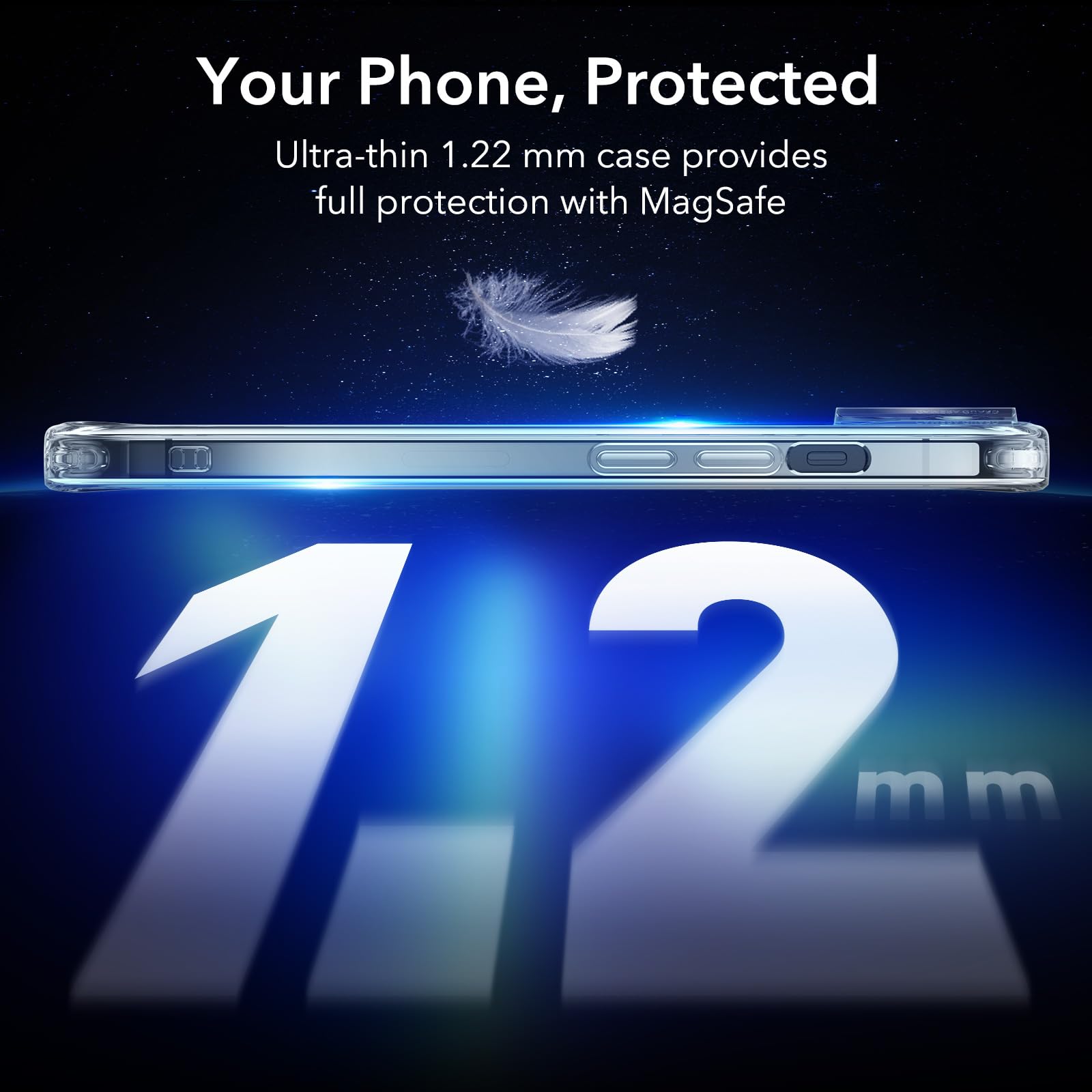 Foto 2 | Funda De Teléfono Esr Zero Series Para Iphone 15, Transparente, Magsafe - Venta Internacional.