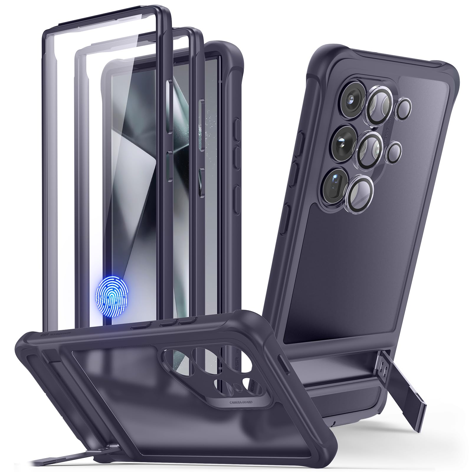 Foto 2 pulgar | Funda Esr Para Samsung Galaxy S24 Ultra Con Soporte Transparente, Color Morado - Venta Internacional.