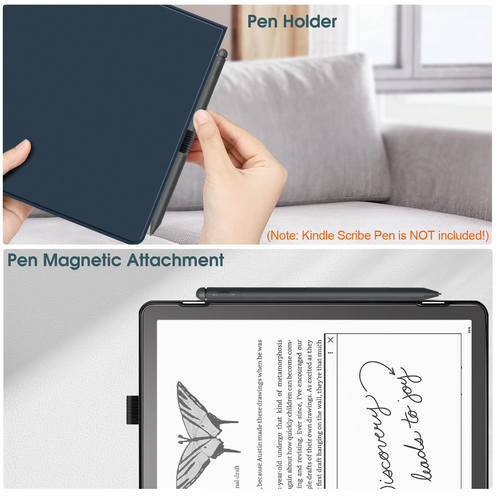 Foto 7 pulgar | Funda Fintie Slimshell Para Kindle Scribe 10.2 (2024/2022) - Venta Internacional.
