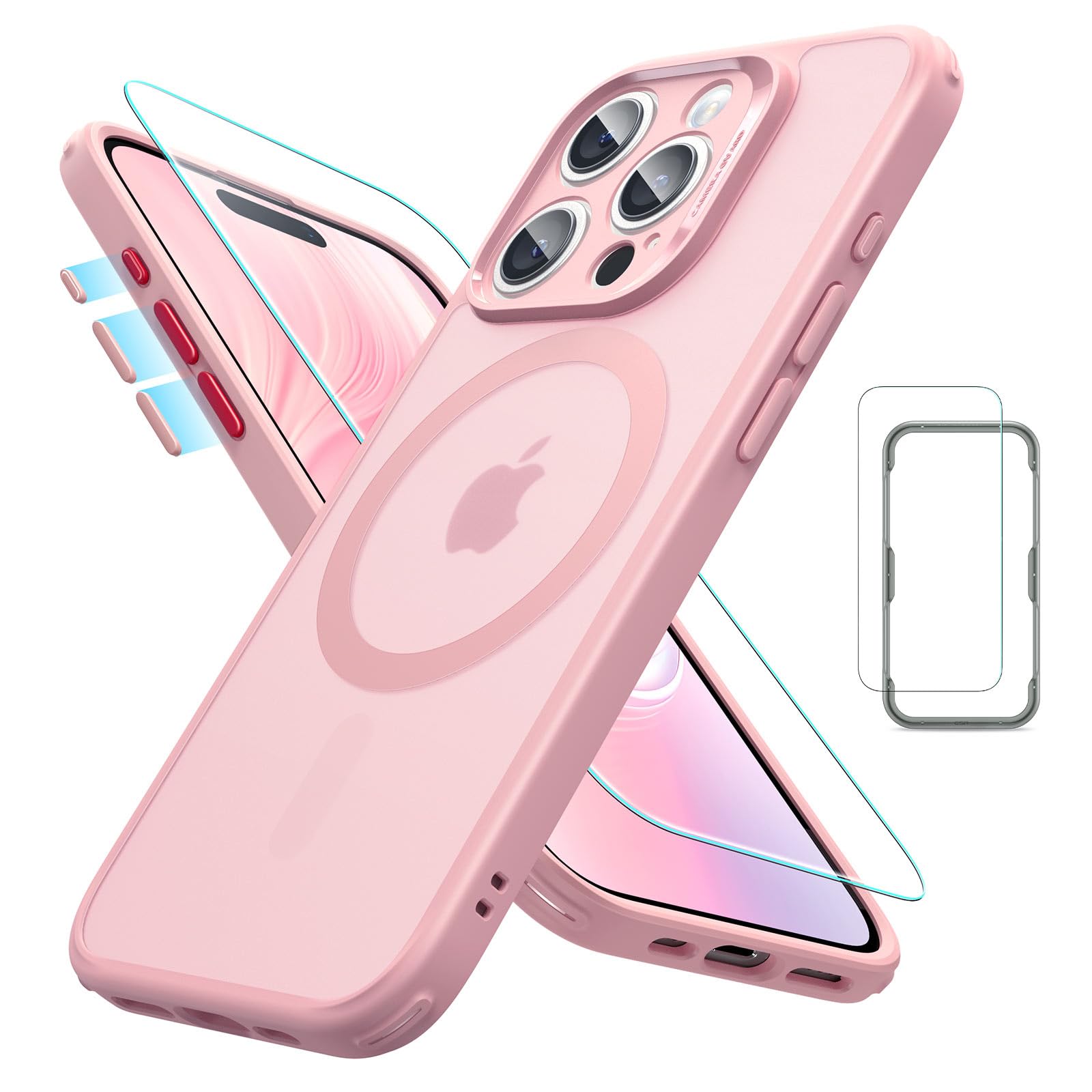 Foto 2 pulgar | Set De Fundas Esr Para Iphone 15 Pro Translúcidas Mate Con Protector De Pantalla - Venta Internacional.