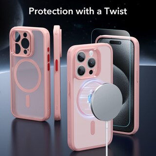 Foto 2 | Set De Fundas Esr Para Iphone 15 Pro Translúcidas Mate Con Protector De Pantalla - Venta Internacional.