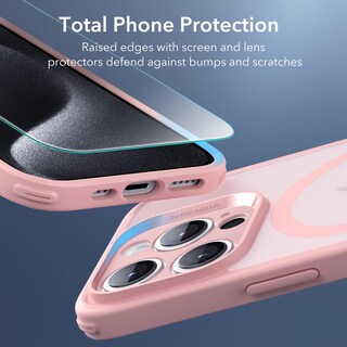 Foto 5 | Set De Fundas Esr Para Iphone 15 Pro Translúcidas Mate Con Protector De Pantalla - Venta Internacional.