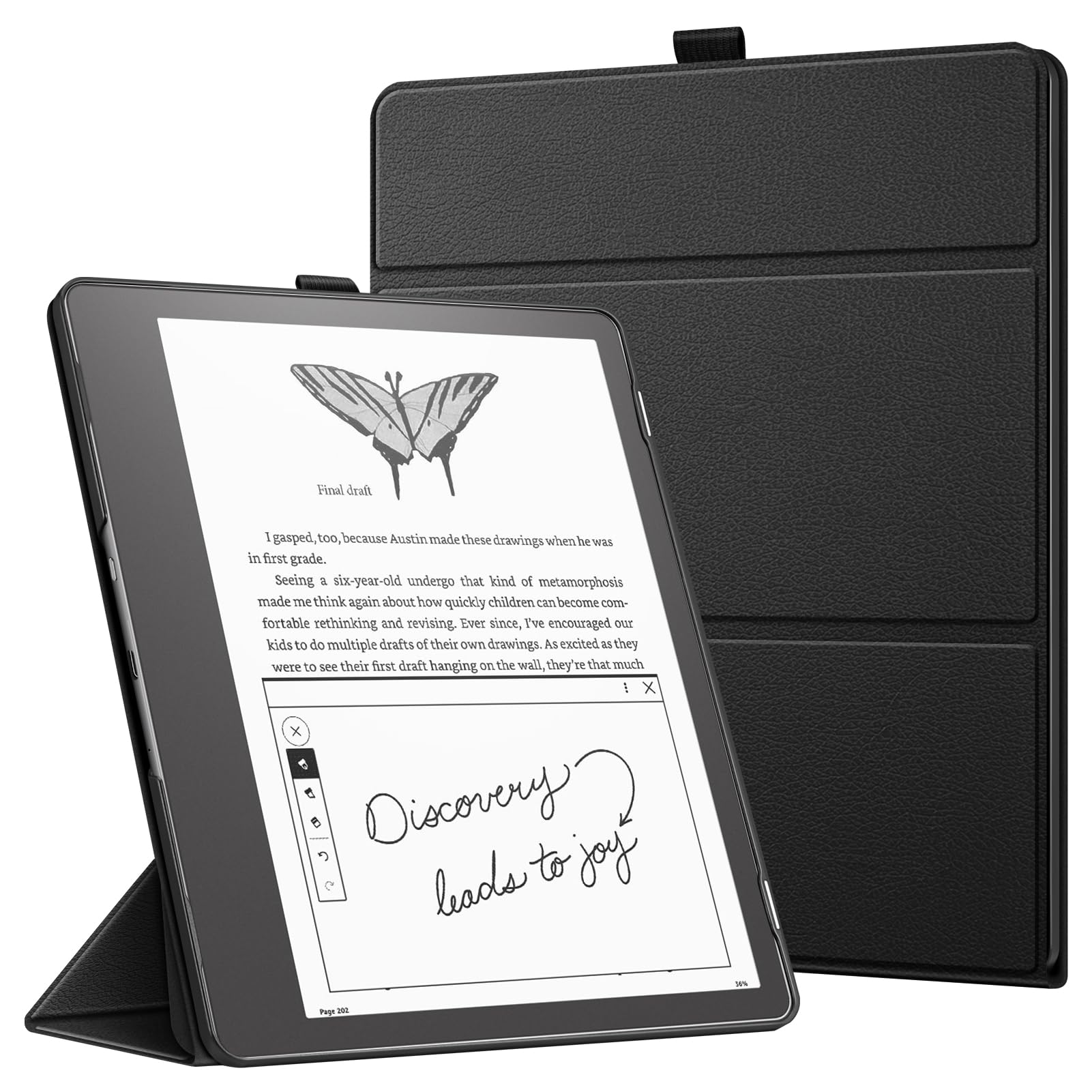 Foto 2 pulgar | Funda Fintie Trifold Para Kindle Scribe 10.2 2024/2022, Color Negro - Venta Internacional.