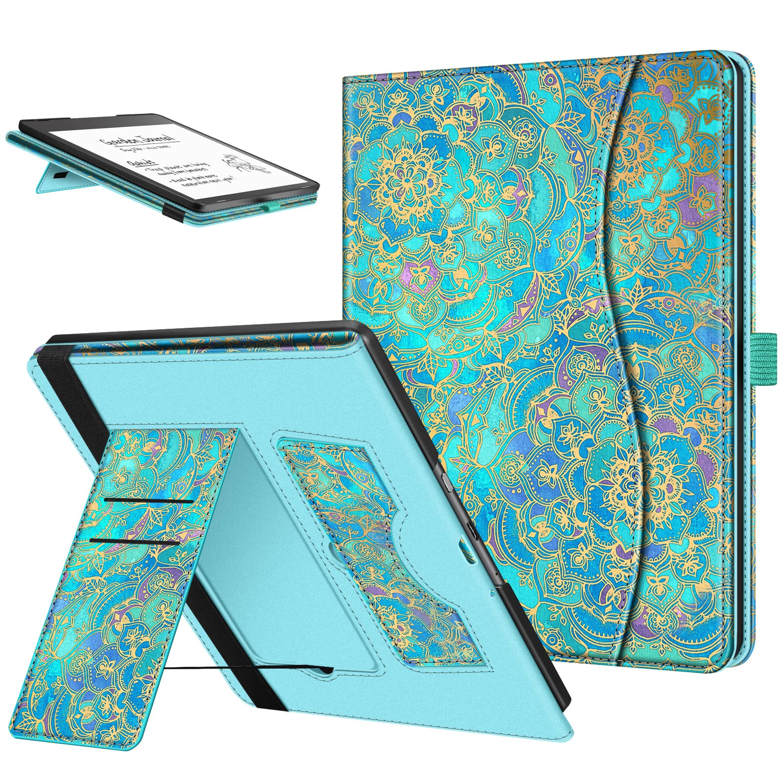 Foto 2 pulgar | Funda Fintie Con Soporte Para Kindle Scribe De 10,2 Pulgadas Con Ranura Para Tarjetas, Color Azul - Venta Internacional.